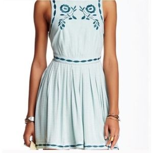 Free People Birds of a Feather Embroidered Dress